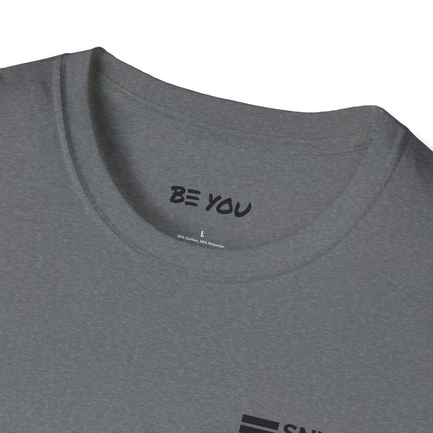 Chest Logo Work Shirt - Info Back - Unisex Softstyle Shirt