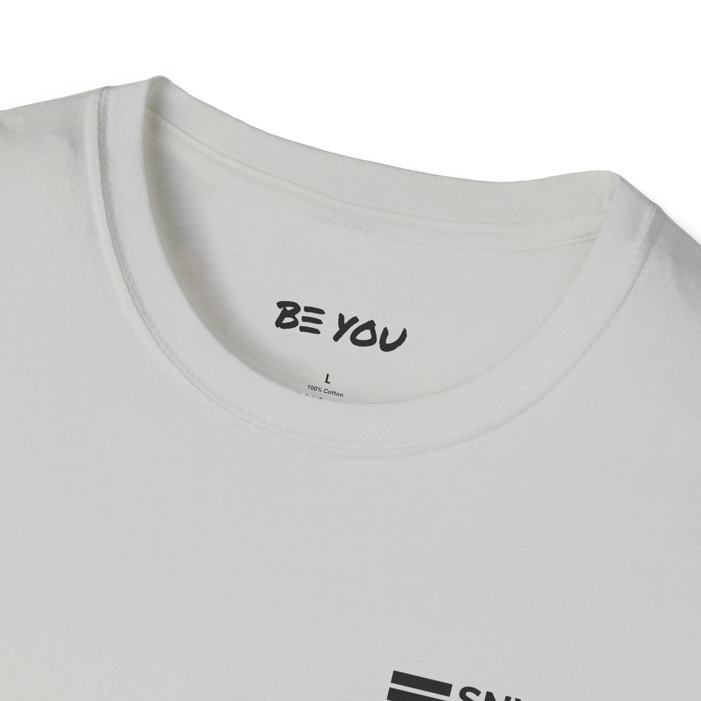 Chest Logo Work Shirt - Info Back - Unisex Softstyle Shirt