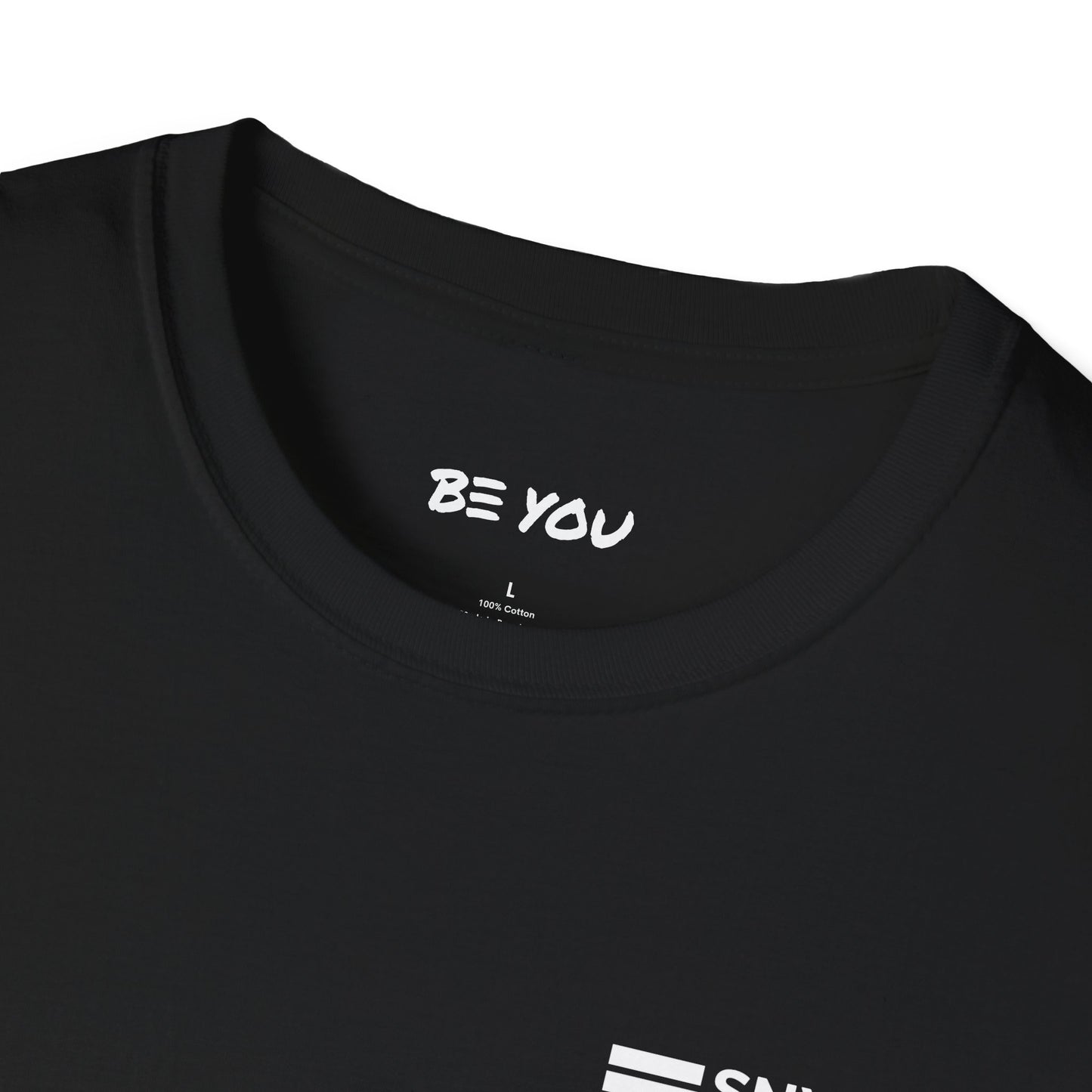 Chest Logo Work Shirt - Info Back - Unisex Softstyle Shirt