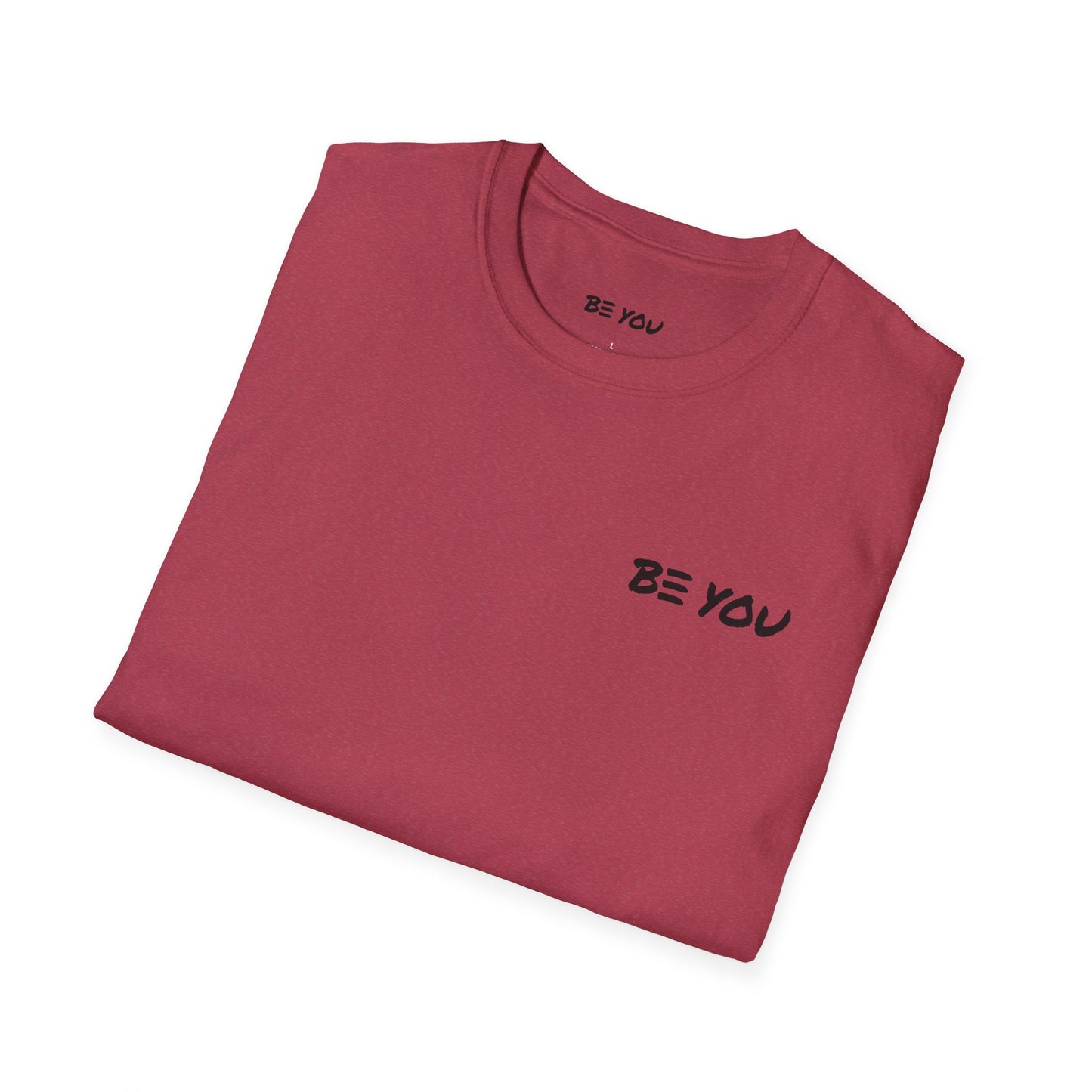 BE YOU Chest Logo - Info Back - Unisex Softstyle Shirt