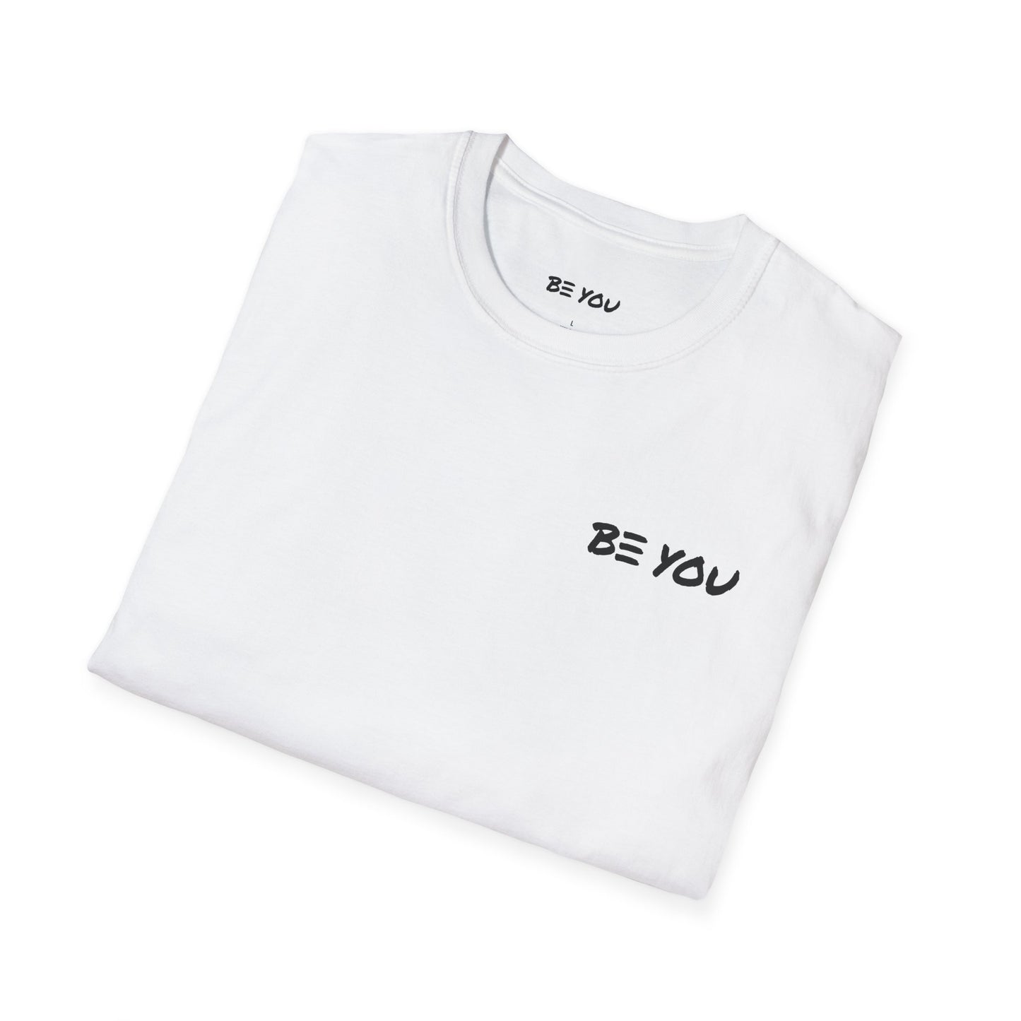 BE YOU Chest Logo - Info Back - Unisex Softstyle Shirt