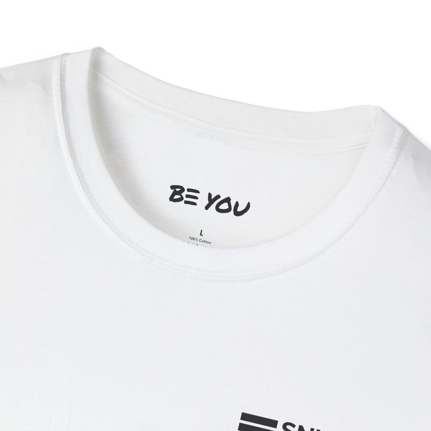 Chest Logo Work Shirt - Info Back - Unisex Softstyle Shirt