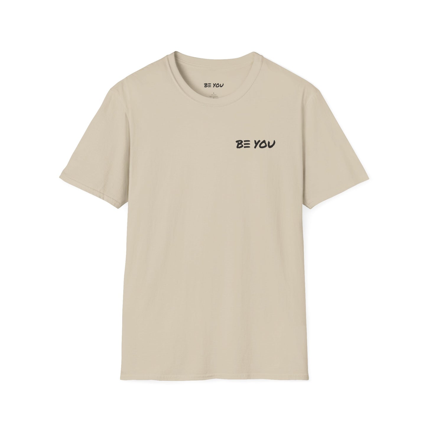 BE YOU Chest Logo - Info Back - Unisex Softstyle Shirt