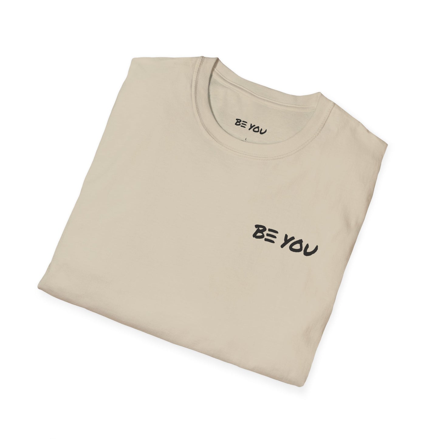 BE YOU Chest Logo - Info Back - Unisex Softstyle Shirt