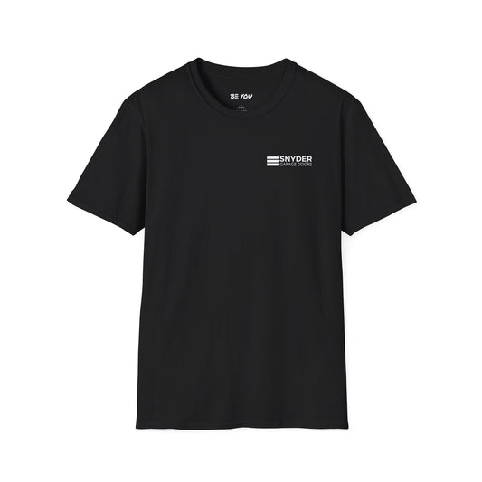 Chest Logo Work Shirt - Info Back - Unisex Softstyle Shirt